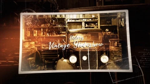 Vintage Gallery Ink Slideshow Stock After Effects