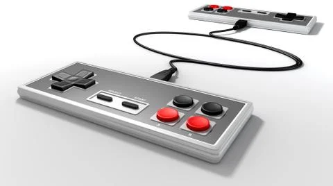Vintage Game Controller Competition 스톡 일러스트