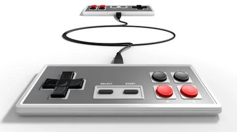 Vintage Game Controller Competition 스톡 일러스트