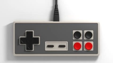 Vintage gaming controller Stock Illustration