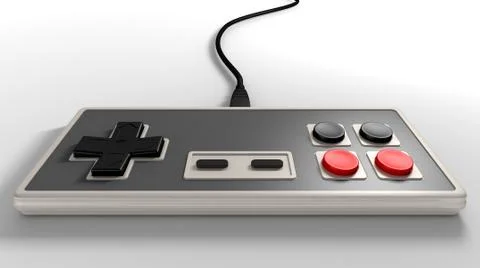Vintage gaming controller Stock Illustration