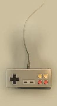 Vintage Gaming Controller Illustrazione stock