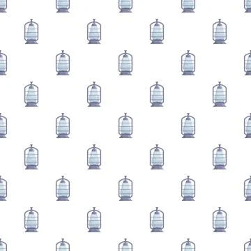 Vintage gas lantern seamless pattern for lighting design Stock Illustration