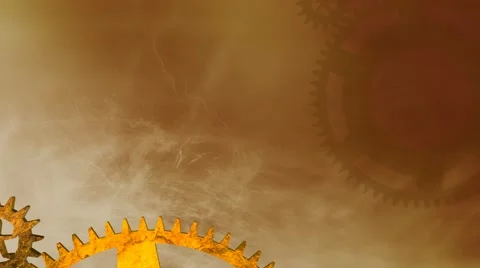 Vintage Gears Mechanism LOOP Stock Footage 61739286