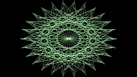 Vintage Geometric 8bit Retro Graphics Computer Art History 80s Stock Footage 246777653