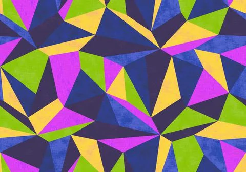Vintage geometric polygon pattern Illustration