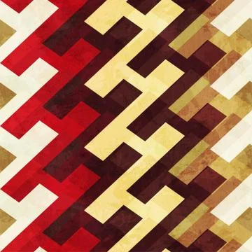 Vintage geometric seamless pattern Stock Illustration