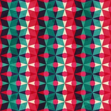 Vintage geometric seamless pattern Stock Illustration