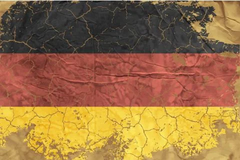 Vintage german flag Stock Illustration