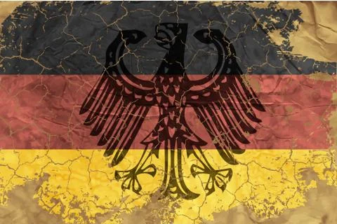 Vintage german flag Stock Illustration