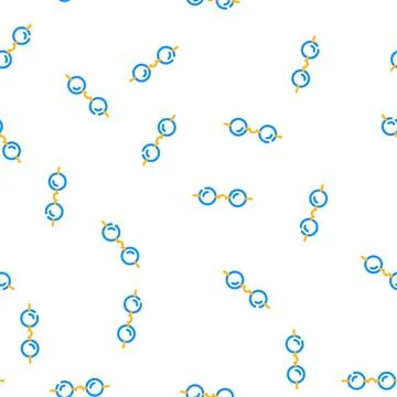 Vintage glasses frame vector seamless pattern Stock Illustration