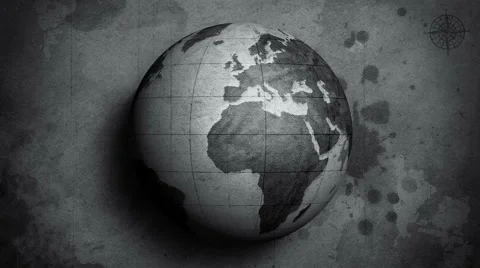 Vintage Globe Stock Footage 54901593