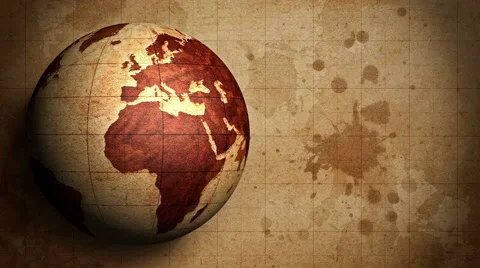 Vintage Globe Stock Footage 54910458