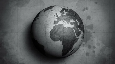 Vintage Globe Stock Footage 54911089