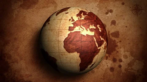Vintage Globe Stock Footage 54911293