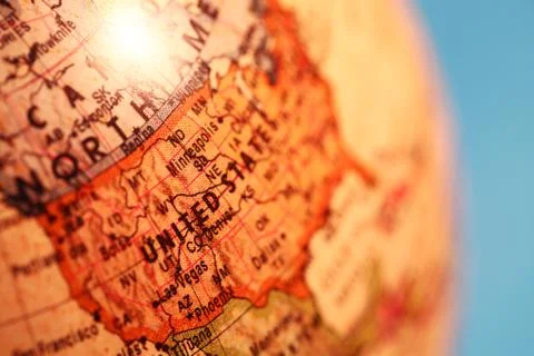 Vintage globe Stockfoto's