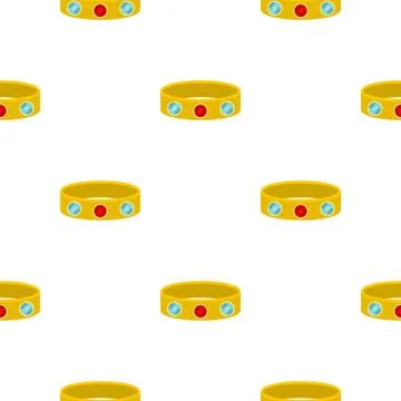 Vintage gold bangle pattern seamless Stock Illustration