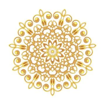 Vintage golden pattern for the cards Stock Illustration