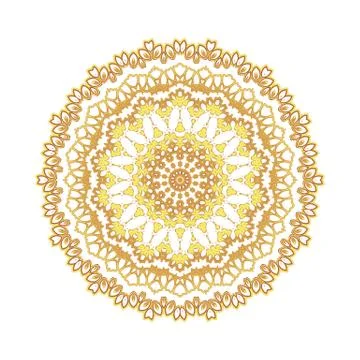 Vintage golden pattern for the cards Stock Illustration