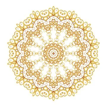 Vintage golden pattern for the cards Stock Illustration