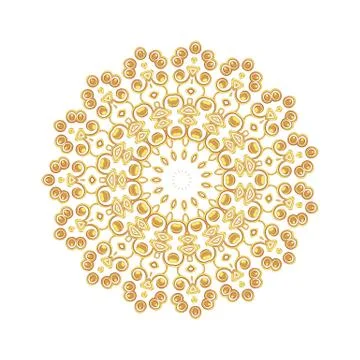 Vintage golden pattern Stock Illustration
