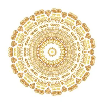 Vintage golden pattern Stock Illustration