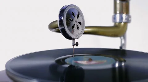 Vintage Gramophone Video stock 49659006