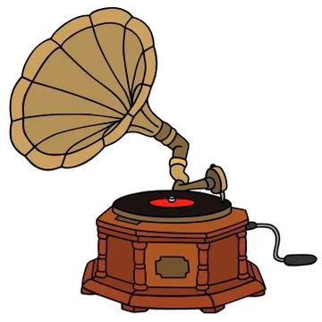 Vintage gramophone Illustration