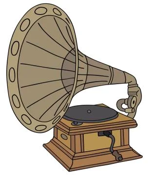 Vintage gramophone Stock Illustration