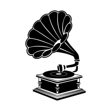 Vintage Gramophone Phonograph Stock Illustration