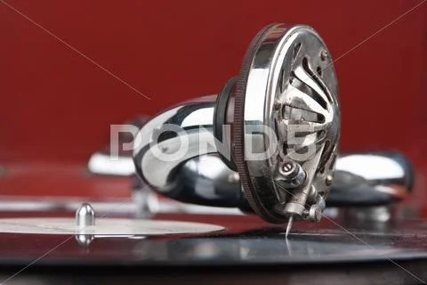 Vintage gramophone Stock Photos