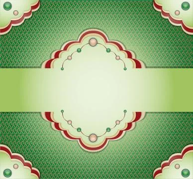 Vintage green background. Stock Illustration
