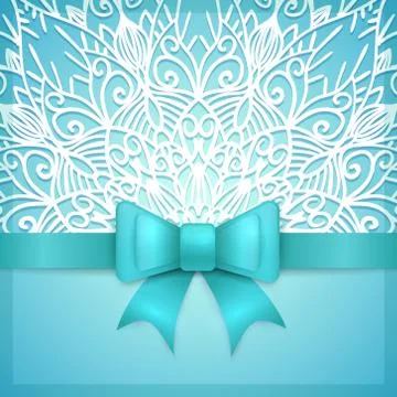 Vintage greeting card template Stock Illustration