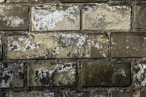 Vintage grey brick wall pattern background Stock Photos
