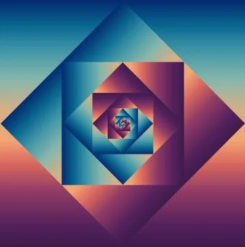 Vintage groovy geometric pattern. Stock Illustration