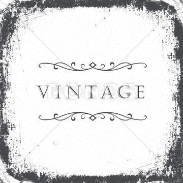 Vintage grunge frame background. vector, eps8 Stock Illustration