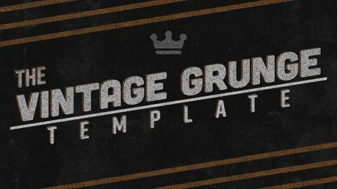 Vintage Grunge Title Stock After Effects