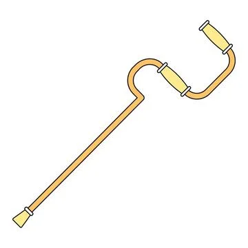 Vintage hand brace tool for carpentry illustration Ilustración de archivo