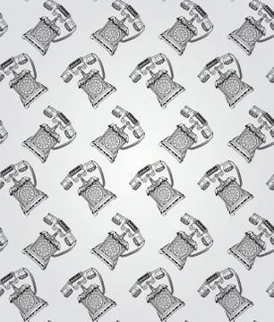 Vintage Hand Drawn Seamless Pattern Stock Illustration