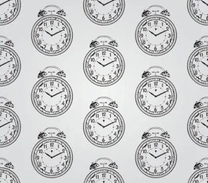 Vintage Hand Drawn Seamless Pattern Stock Illustration