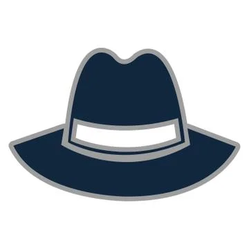 Vintage hat icon Stock Illustration
