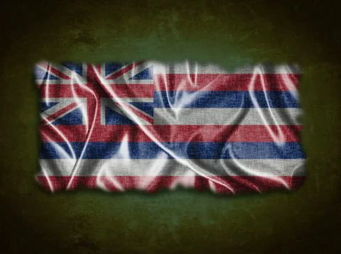 Vintage hawaii flag. Stock Illustration