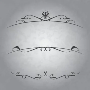 Vintage Header And Border Design Stock Illustration