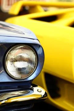 Vintage headlight Stock Photos