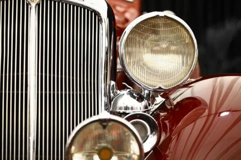 Vintage headlight Stock Photos