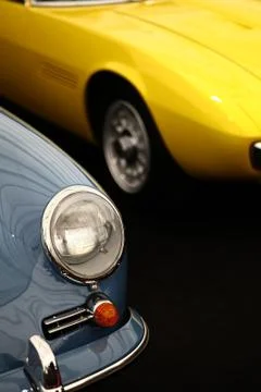 Vintage headlight Stock Photos