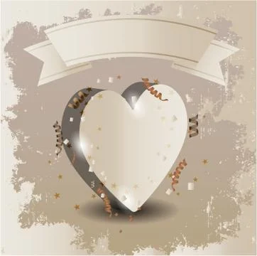 Vintage heart Stock Illustration