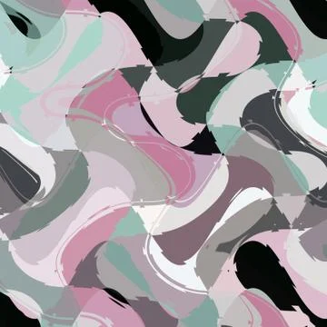 Vintage hipster pattern with zigzag. In grey and pink mosaic elements. Stock Illustration