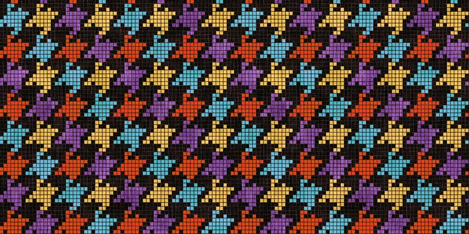 Vintage houndstooth texture. Stock Illustration