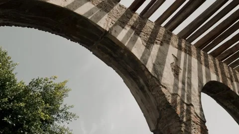 Vintage house structure Mexico medium shot Stock Footage 339843120